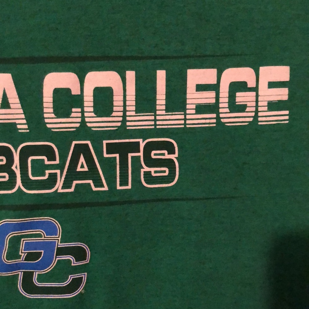 Georgia College Bobcats Green T-Shirt Mens Medium M - Picture 4 of 12